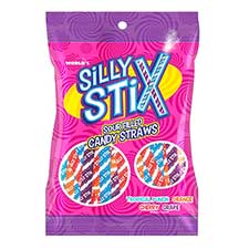 Silly Stix Sour Powder Filled Candy Straws 2.75oz Bag 