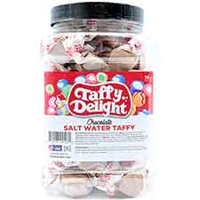 Taffy Delight Chocolate Salt Water Taffy 16oz Jar 