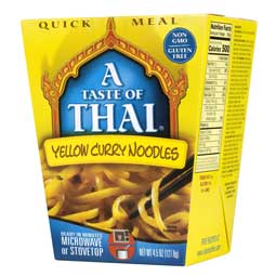 Taste of Thai Yellow Curry Noodles Quick Meal 4.5oz Box 