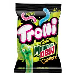 Trolli Mountain Dew Sour Brite Crawlers 6.3oz Bag