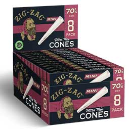 Zig Zag Cones Mini Ultra Thin 8pk 