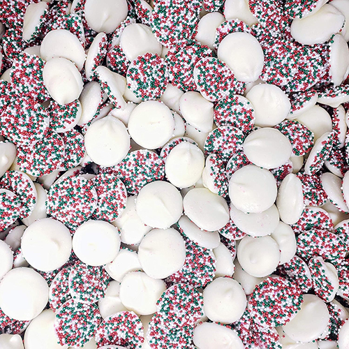 Repperts Christmas Mint Drop Nonpareils 1Lb 