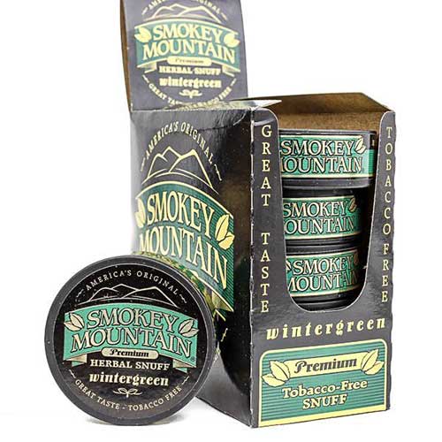 Smokey Mountain Herbal Snuff Wintergreen Pouches - RiverfrontGifts.com