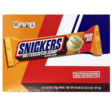 Snickers Butterscotch Scoop King Size 24ct Box 