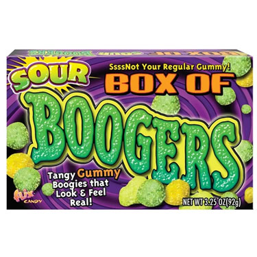 Sour Box of Boogers 3oz Box 