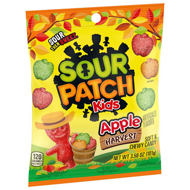 Sour Patch Kids Halloween Apple Harvest Mix 3.58oz Bag 