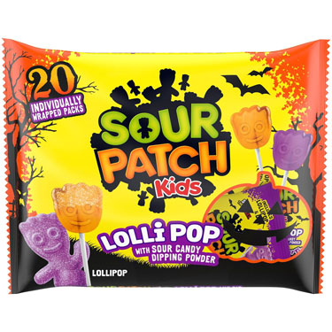 Sour Patch Kids Lollipops with Sour Dipping Powder 20ct Bag 