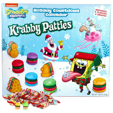 Spongebob Squarepants Holiday Advent Calendar 7.62oz Box 