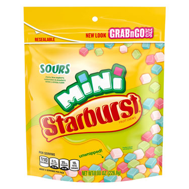 Starburst Sour Minis 8oz Pouch 