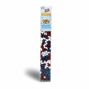 Sunbursts American Spirit Red White and Blue 2.5oz Candy Tube 