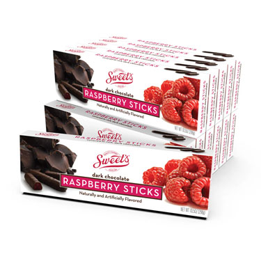 Sweets Chocolate Sticks Dark Chocolate Raspberry Sticks 