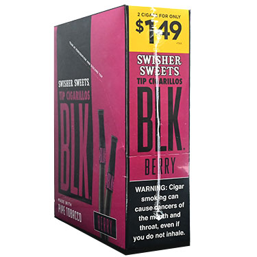 Swisher Sweets BLK Berry Tip Cigarillos 15ct 