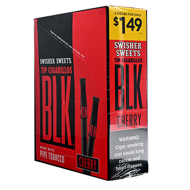 Swisher Sweets BLK Cherry Tip Cigarillos 15ct 