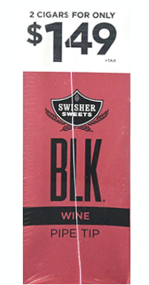 Swisher Sweets BLK Wine Tip Cigarillos 15ct 