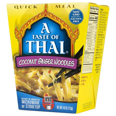 Taste of Thai Coconut Ginger Noodles Quick Meal 4oz Box 