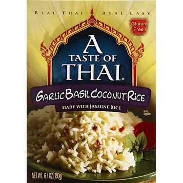 Taste of Thai Garlic Basil Coconut Rice 6.7oz Box 