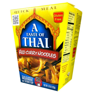 Taste of Thai Red Curry Noodles Quick Meal 5.75oz Box 