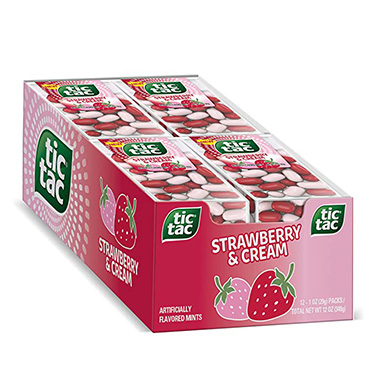 Tic Tac Strawberry and Cream 1oz 12ct Box 