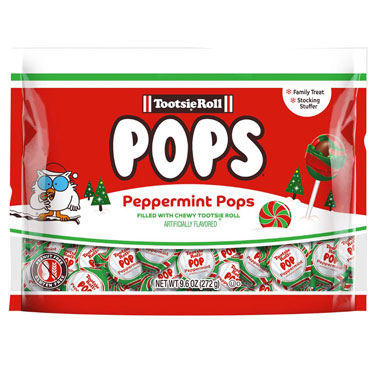 Tootsie Roll Peppermint Pops 9.6 oz Bag 