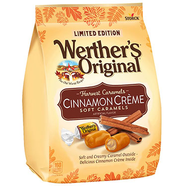 Werthers Original Soft Cinnamon Creme Caramels 7.4oz Bag 