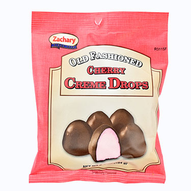 Zachary Old Fashioned Cherry Creme Drops 6oz Bag 