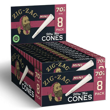 Zig Zag Cones Mini Ultra Thin 8pk 