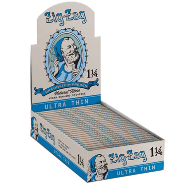 Zig Zag Vintage Ultra One and One Quarter Rolling Papers 24ct Box 