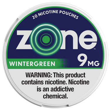 Zone Nicotine Pouches Wintergreen 9mg 5ct 