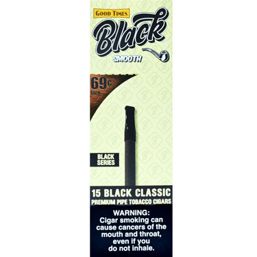 Good Times Black Smooth Classic Cigars 15ct Box 