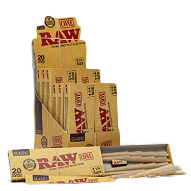 Raw Cones Classic 1 1 4 20pk 12ct Box 